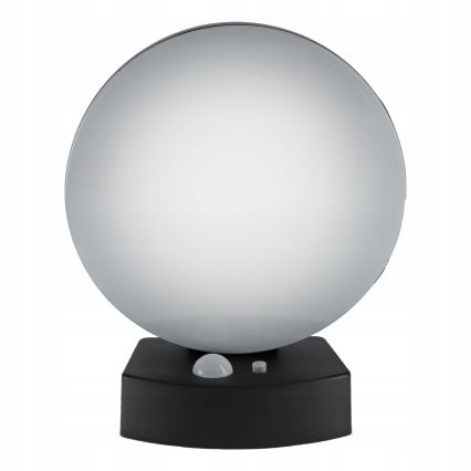 LED dæmpbar solcelle-væglampe med sensor LED/3W/3,7V 1800 mAh IP54 sort