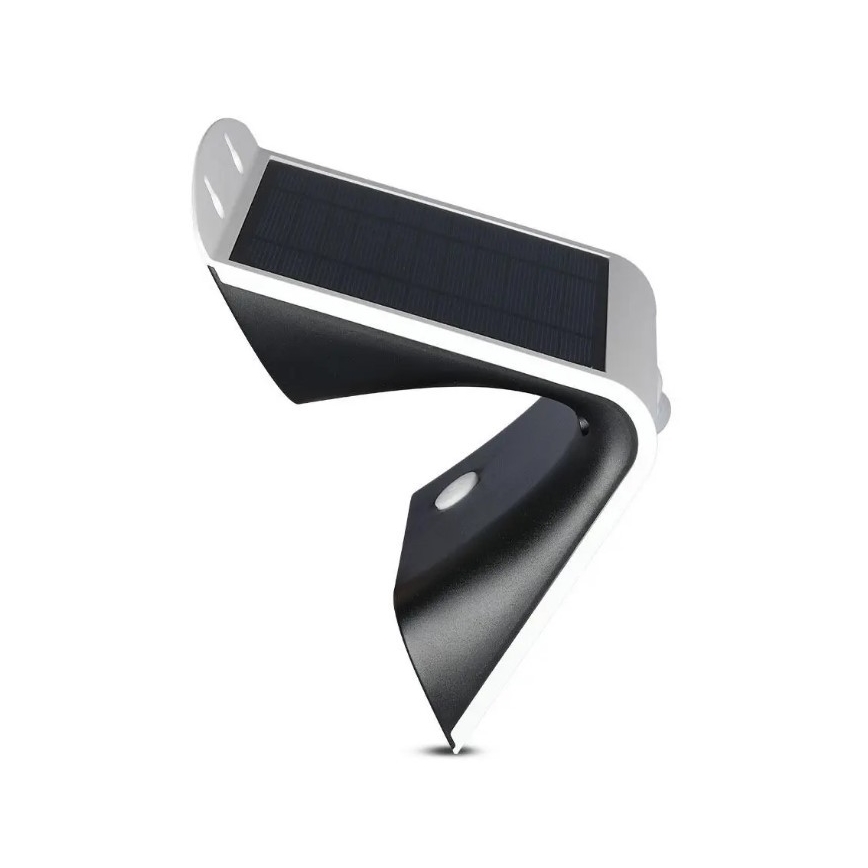 LED solcelle væglampe med sensor LED/3W/3,7V 3000/4000K IP65 2000 mAh hvid