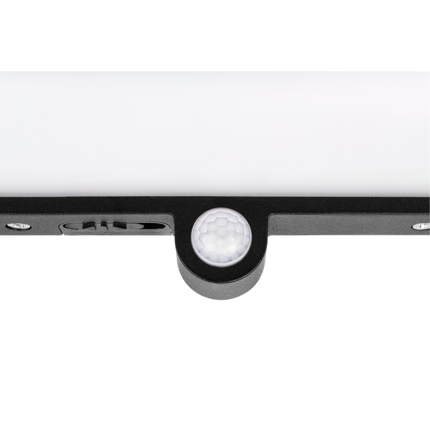 LED solcelle væglampe med bevægelses- og skumringssensor LED/3W/3,7V IP54 1500 mAh sort