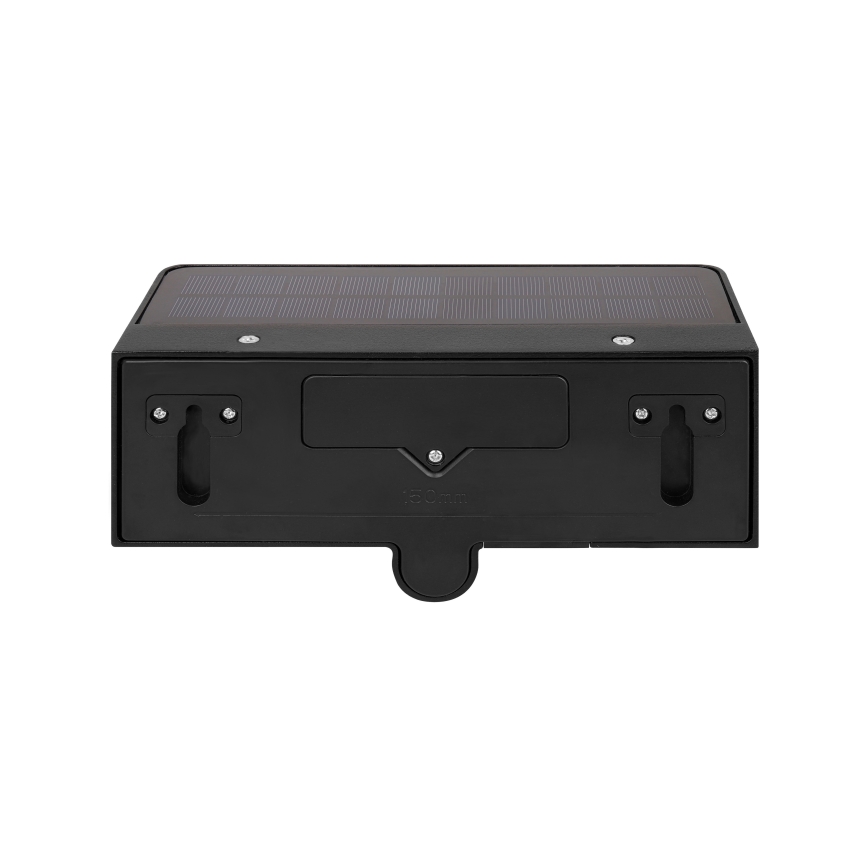 LED solcelle væglampe med bevægelses- og skumringssensor LED/3W/3,7V IP54 1500 mAh sort