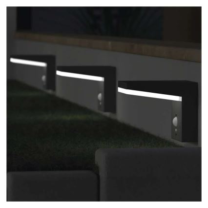 LED solcelle væglampe med sensor LED/4,4W/3,7V 2200 mAh IP44