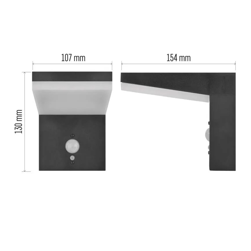 LED solcelle væglampe med sensor LED/4,4W/3,7V 2200 mAh IP44