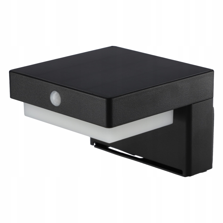 LED solcelle-væglampe med sensor LED/5W/3,7V 2000 mAh IP44 sort