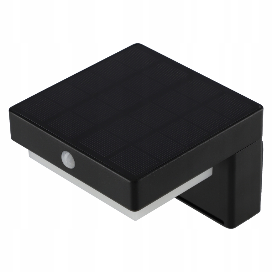 LED solcelle-væglampe med sensor LED/5W/3,7V 2000 mAh IP44 sort