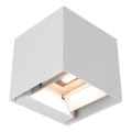 LED solcelle væglampe med sensor LED/9W/3,7V 3000/4000/5000K IP65 2600 mAh hvid