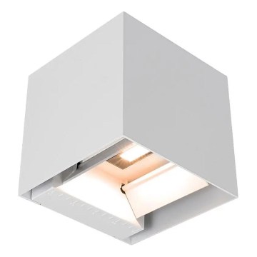 LED solcelle væglampe med sensor LED/9W/3,7V 3000/4000/5000K IP65 2600 mAh hvid