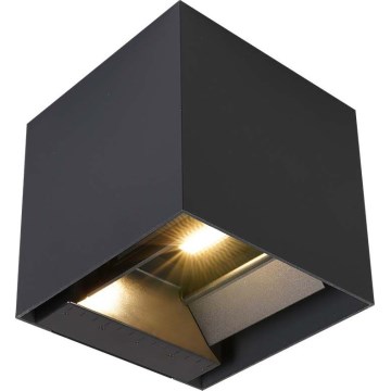 LED solcelle-væglampe med sensor LED/9W/5V 3000/4000/5000K IP65 2600 mAh antracit