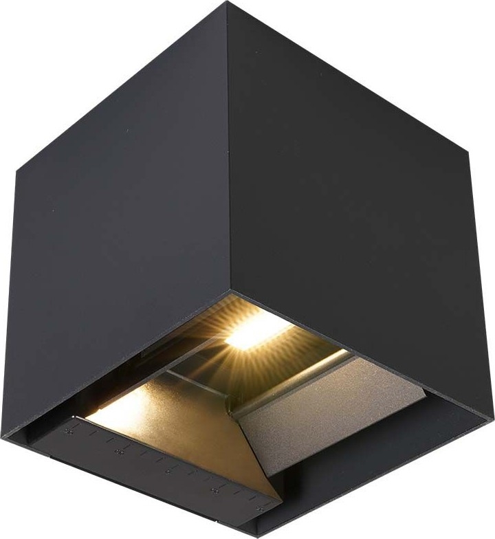 LED solcelle-væglampe med sensor LED/9W/5V 3000/4000/5000K IP65 2600 mAh antracit