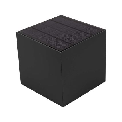 LED solcelle-væglampe med sensor LED/9W/5V 3000/4000/5000K IP65 2600 mAh antracit