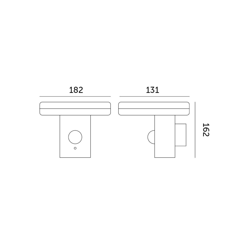 LED solcelle væglampe med sensor SOLARIS2 LED/5,5W/3,7V 4000K IP44 2600 mAh