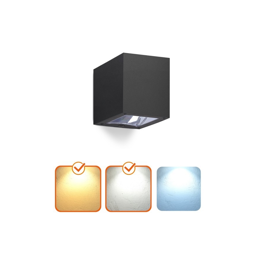 LED solcelle-væglampe QUERK LED/1,2V 3000/4000K IP54 800 mAh