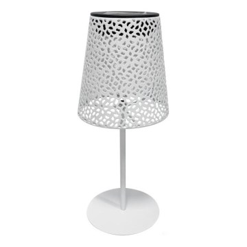 LED solcelledrevet bordlampe LUVETRA LED/1xAA 4000K IP44 200 mAh hvid