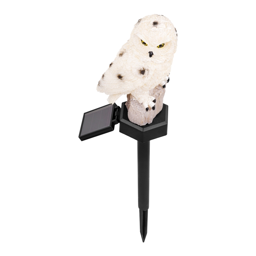 LED solcelledrevet dekorationslampe med sensor 6xLED/1,2V 3000K 40 cm 600 mAh IP44 ugle