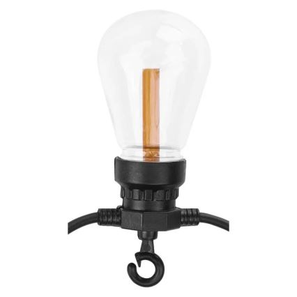 LED solcelledrevet dekorationslyskæde 10xLED/0,6W/1,2V 4,5m IP44 800 mAh