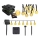 LED solcelledrevet dekorationslyskæde 30x LED/8 funktioner 500 mAh 6,5 m IP67 varm hvid