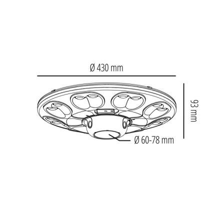 LED-solcelledrevet gadelampe med sensor LUVIA LED/15W/3,2V 6500K IP54 5400 mAh + fjernbetjening