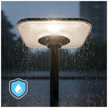 LED solcelle-gadelampe med sensor SOLSUMI LED/25W/3,2V 3000/4000/6500K IP54 24000 mAh + fjernbetjening