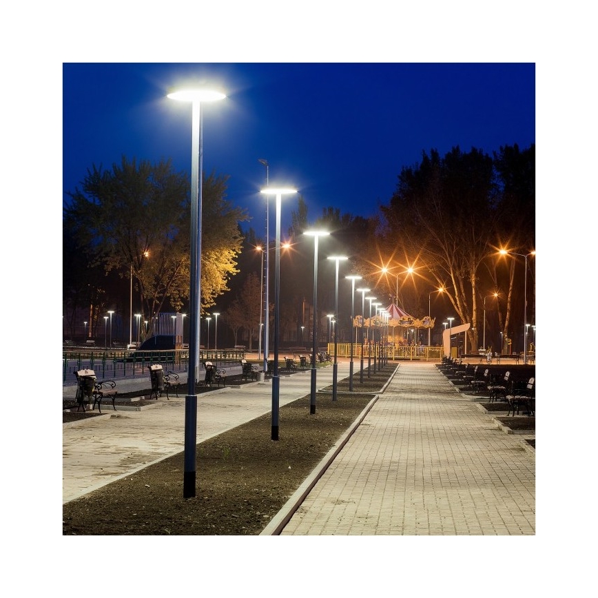LED solcelledrevet gadelampe med sensor SOLSUMI LED/25W/3,2V IP54 25000 mAh + fjernbetjening