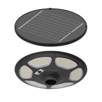 LED solcelledrevet gadelampe med sensor SOLSUMI LED/25W/3,2V IP54 25000 mAh + fjernbetjening