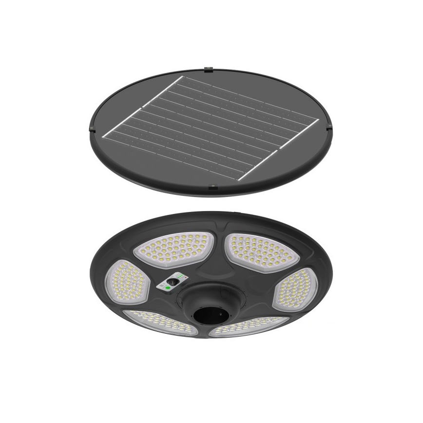 LED solcelledrevet gadelampe med sensor SOLSUMI LED/25W/3,2V IP54 25000 mAh + fjernbetjening