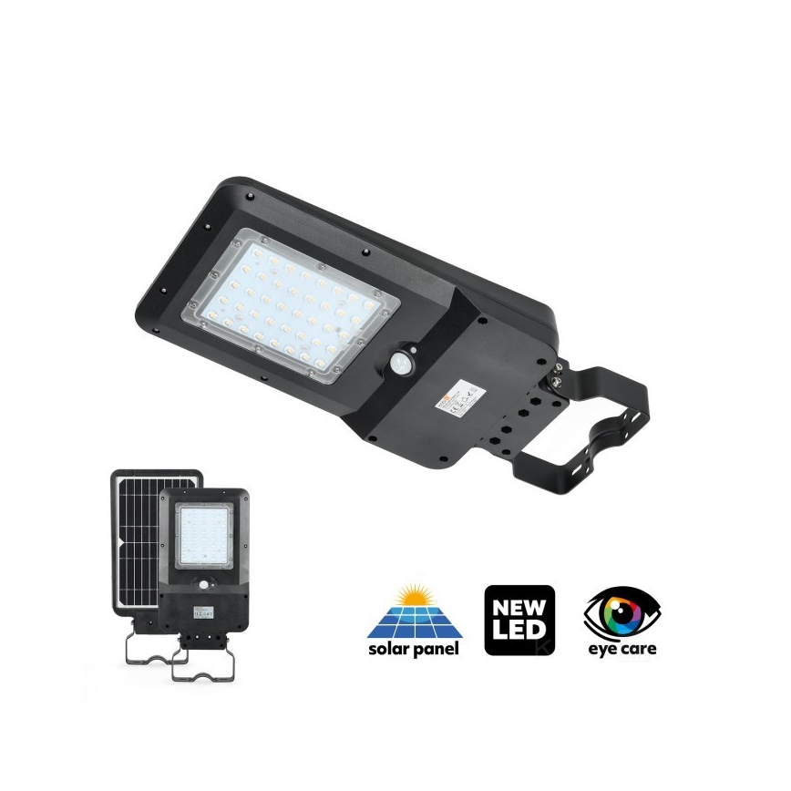 LED solcelledrevet gadelampe med sensor STREET LED/15W/7,4V 4000K IP65 5400 mAh