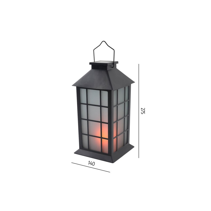 LED solcelledrevet hængelampe CANDELIO MILKY LED/1xAA 1600K IP44 200 mAh