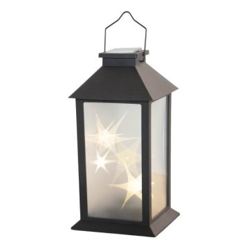 LED solcelledrevet hængelampe CANDELIO STAR LED/1xAA 2700K IP44 200 mAh