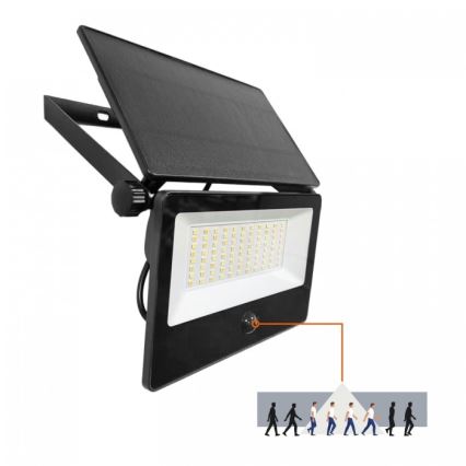 LED solcelleprojektør med sensor NCS G2 LED/30W/3,7V 3000/4000/6500K IP54 5200 mAh