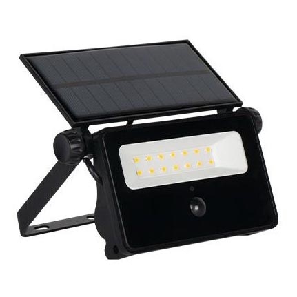 LED solcelledrevet reflektor med sensor LED/30W/5,5V 3000 mAh IP65