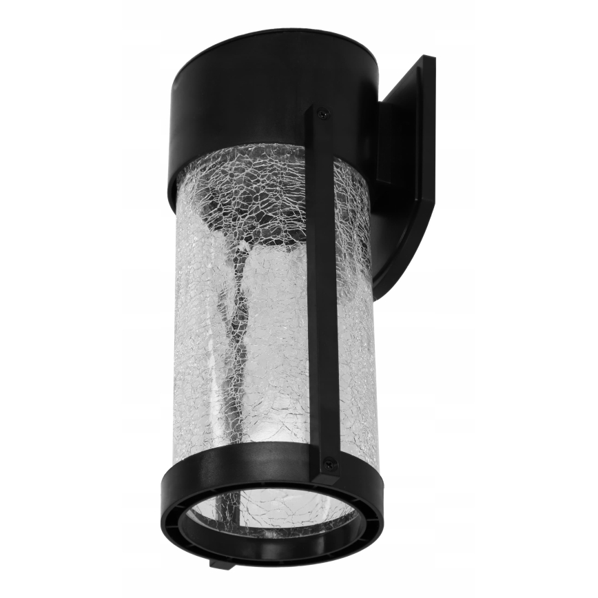 LED solcelledrevet væglampe LED/3,7V 300 mAh IP44 sort