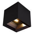 LED-solcelledrevet væglampe med sensor, 9 W, 3,7 V, 3000/4000/5000 K, IP65, 2600 mAh, sort