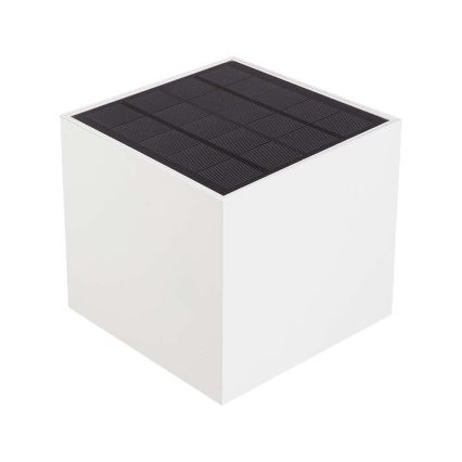 LED solcelle væglampe med sensor LED/9W/5V 3000/4000/5000K IP65 2600 mAh hvid