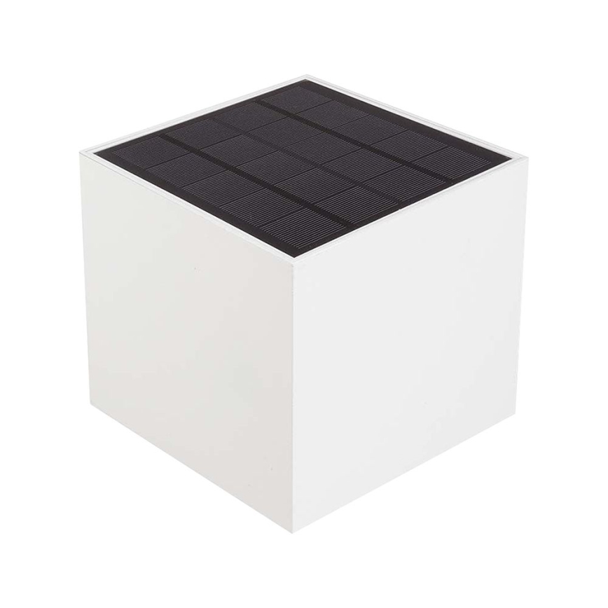 LED solcelle væglampe med sensor LED/9W/5V 3000/4000/5000K IP65 2600 mAh hvid