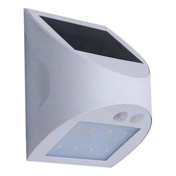 LED solcelledrevet væglampe med sensor LED/3W/3,7V 3000/4000K 1200 mAh IP54 hvid