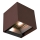 LED solcelledrevet væglampe med sensor LED/9W/3,7V 3000/4000/5000K IP65 2600 mAh brun