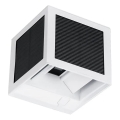 LED solcelledrevet væglampe med sensor LED/9W/3,7V 3000/4000/6000K IP65 2600 mAh hvid