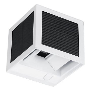 LED solcelledrevet væglampe med sensor LED/9W/3,7V 3000/4000/6000K IP65 2600 mAh hvid