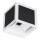 LED solcelledrevet væglampe med sensor LED/9W/3,7V 3000/4000/6000K IP65 2600 mAh hvid