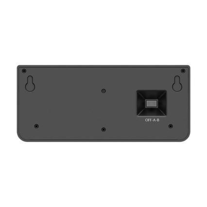 LED-solcelledrevet væglampe med sensor LINK LED/5W/3,7V 2000 mAh IP65 sort