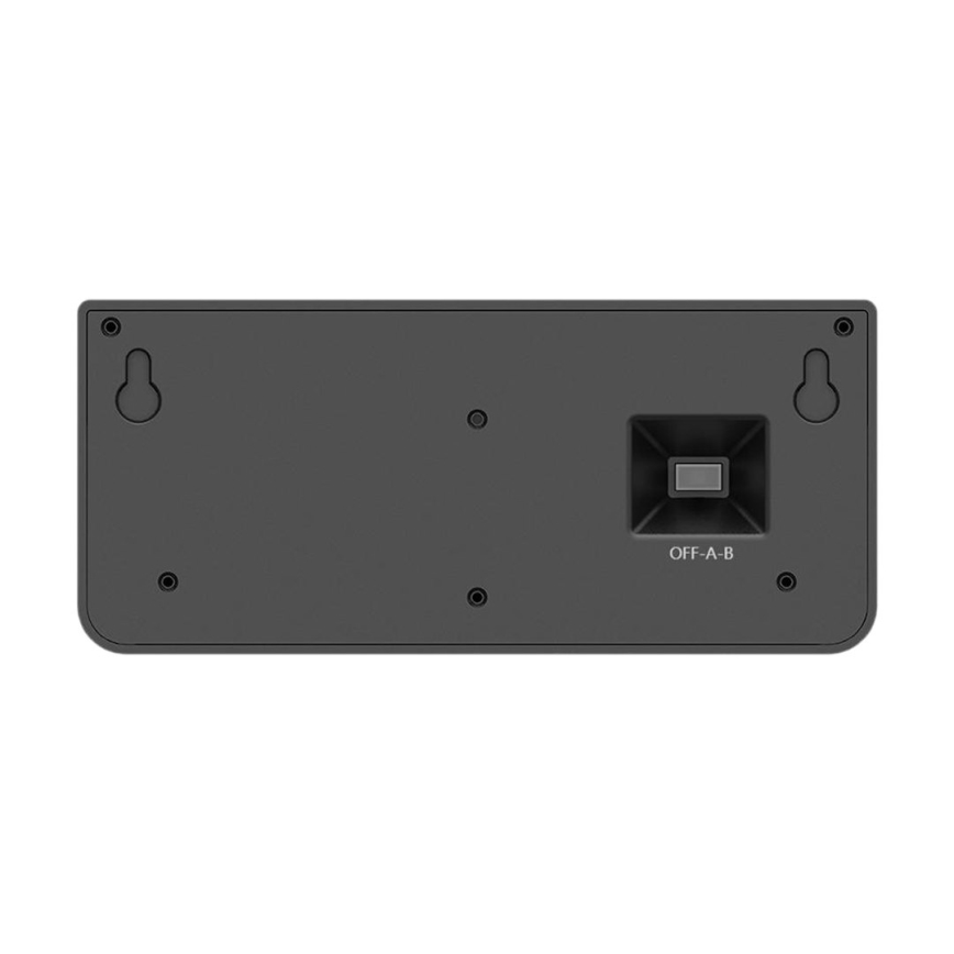 LED-solcelledrevet væglampe med sensor LINK LED/5W/3,7V IP65, sort