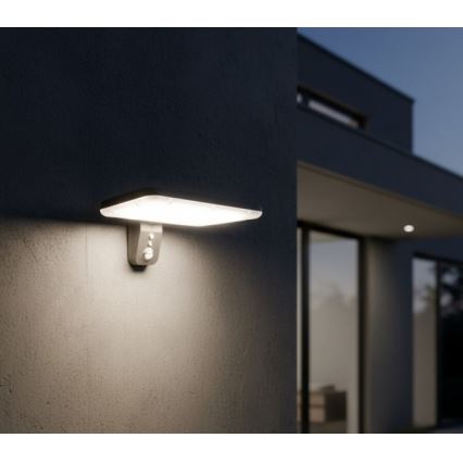LED solcelle-væglampe med sensor PHOENIX LED/15W/3,2V 3000/4000K IP65 6000 mAh