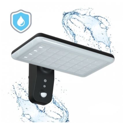 LED solcelle-væglampe med sensor PHOENIX LED/15W/3,2V 3000/4000K IP65 6000 mAh