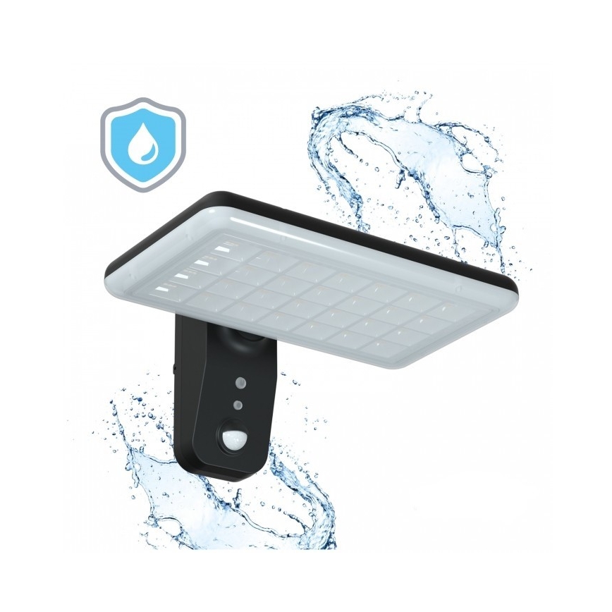LED solcelle-væglampe med sensor PHOENIX LED/15W/3,2V 3000/4000K IP65 6000 mAh