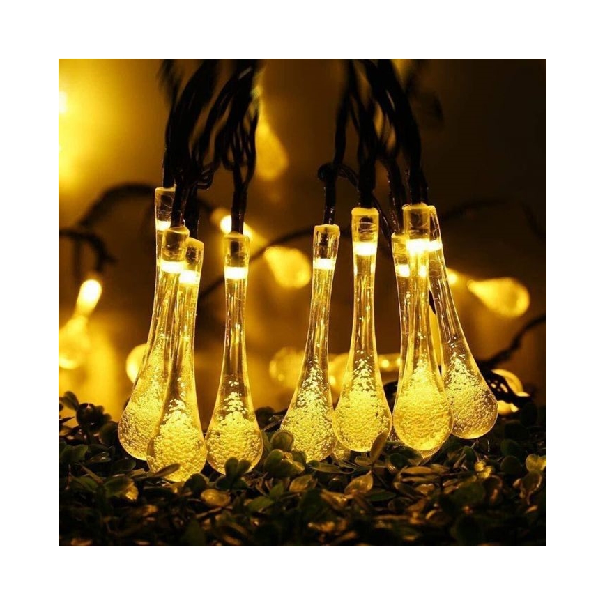 LED solarlyskæde med skumringssensor 20xLED/0,72W/1,2V 600 mAh 4,7m IP44