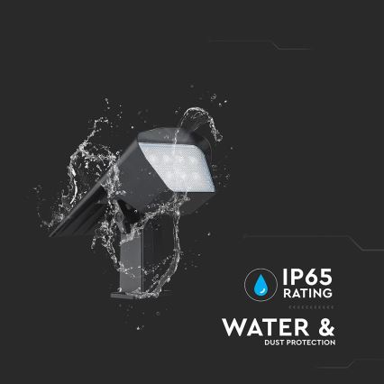 LED solcellelampe 2-i-1 LED/1,3W/3,7V 3000/4000/6400K IP65 1200 mAh