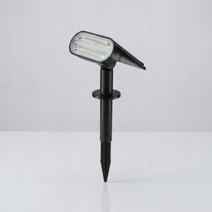 LED solcellelampe 2 i 1 LED/3,7 V 1200 mAh IP54 sort