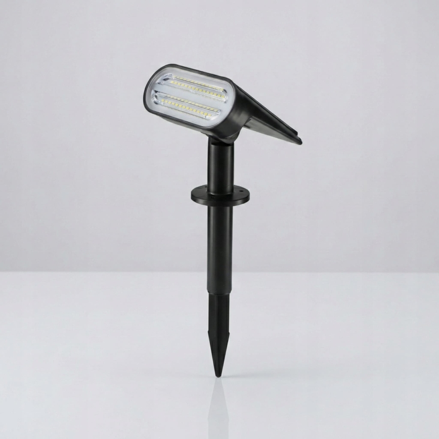 LED solcellelampe 2 i 1 LED/3,7 V 1200 mAh IP54 sort
