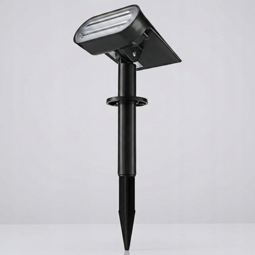 LED solcellelampe 2 i 1 LED/3,7 V 1200 mAh IP54 sort