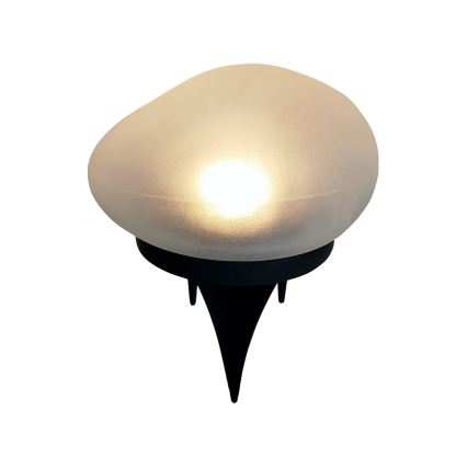 LED solcellelampe 2 x LED/1,2 V 300 mAh IP44 sort/hvid