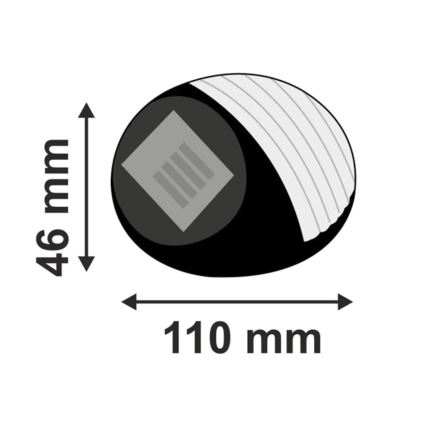 LED solcellelampe 2xLED/0,12W/1,2V 300 mAh 6500K IP44